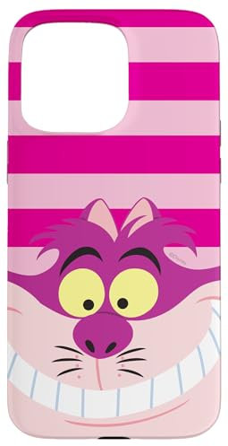 iPhone 15 Pro Max Disney Alice in Wonderland Cheshire Cat Pink Stripes Case