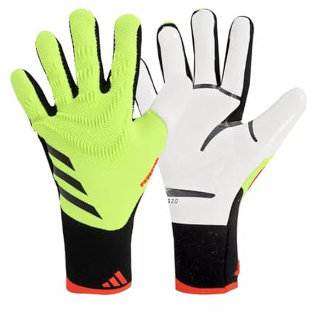 adidas Predator Pro Torwarthandschuhe (Solar Gelb/Schwarz/Sonnenrot, Größe 8.0)