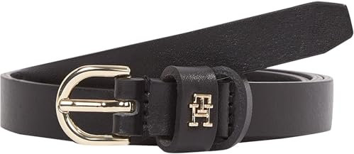 Tommy Hilfiger Damen Gürtel Essential Effortless 1,5 cm Schmal, Schwarz (Black), 80 cm