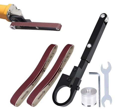 Adaptateur de ponceuse à bande, accessoire de ponceuse à bande | meuleuse d'angle, Machine à bande de sable modifiée | Accessoire de ponceuse à bande de tuyau, adaptateur de polissage accessoire de p