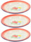 OFFSCH Juego De 3 Bandejas Para Servir De Hierro Esmaltado Vintage Con Diseño De Flores Al Azar Plato Para Aperitivos Para Ocasiones Especiales