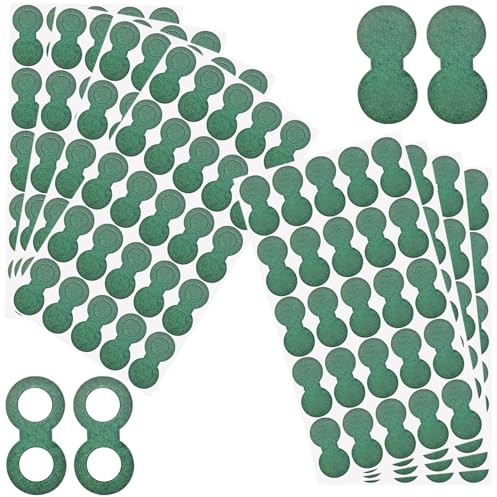 Ctyjia 18650 Lithium Battery Insulator Rings 100 Pcs Hollow Rings + 100 PCS Solid Rings, Battery Insulating Adhesive Paper, Battery Insulation Gasket