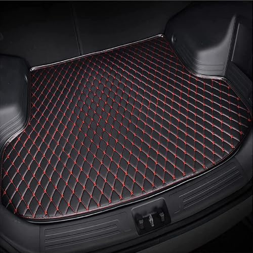WQIUTT Auto Kofferraummatten für VW Golf Sportsvan 2014 2015 2016 2017 2018 2019 2020,Anpassen Leder Kofferraum Cargo Schutzmatte Kofferraumwanne Wasserdicht Kratzfest Autozubehör,D