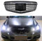 JIABAOCA Maßgeschneidert Nieren Schwarz Kühlergrill für Mercedes Benz E Class W212 E180L /200L/320L -260L 2009-2013,Schwarz Doppelsteg Sport Kühlergrill,Sport Frontgrill Zubehör,A/All-Sliver