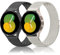 Oumida 2 PCS Bracelet pour Samsung Galaxy Watch Active2/Active/Samsung Watch 7/6/5/4 (40mm 44mm), 20mm Bracelet en Acier Inoxydable pour Samsung Watch 4/6 Classic (Noir+Lumiere stellaire)