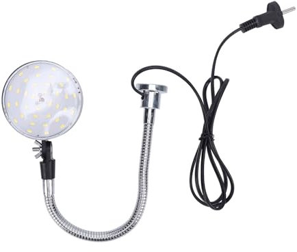 Lampe à Col de Cygne LED 15 W 1500 Lm 6500 K 36 Pièces Lumière Blanche LED Lampe de Travail Magnétique avec Col de Cygne Flexible Lampe de Base Magnétique pour Tour Machine