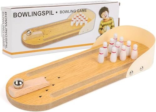 JOZMMZEOOA Mini Bowling Spiel Dekompressionsspielzeug, Kegelspiel für Kinder Bowling Table Mini Desktop Bowling Mitgebsel Tischflipper,für Erwachsene im Büro Partys Oder als Spielzeug Kinderzimmer