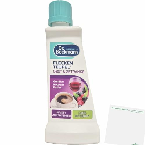 usy Bundle für Dr. Beckmann Flecken Teufel Obst & Getränke Gemüse Rotwein Kaffee (Wäschepulver 50ml Flasche) + usy Block