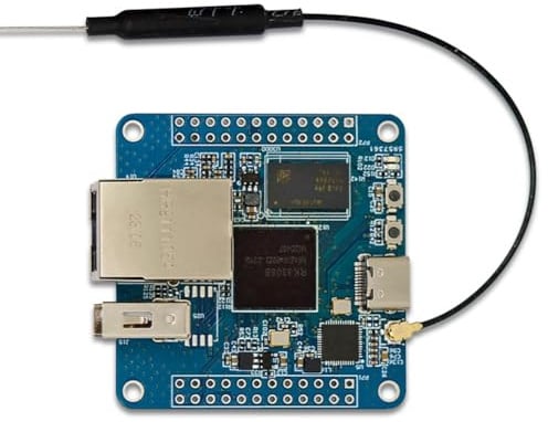 Luobannm LCPI RK3308B Quad-Core-CPU-Entwicklungsboard DDR3-2Gbit IoT-Entwicklungsboard, Unterstützt Ethernet-Port und WLAN