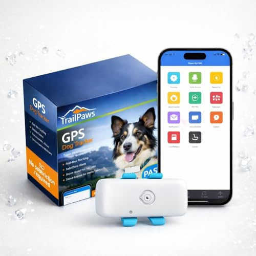 Dog GPS Tracker - No Subscription Required (Sim Required) - Suitable for All Dogs And Fits All Collars - Smart Activity Tracker, Satellite Tracking With Unlimited Range - 100% Waterproof Pet Tracker