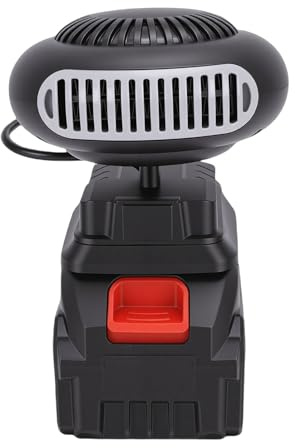 Cosiki Chauffage à Batterie Portable, Chauffage d'espace 170 W, Anti-basculement avec 2 Ports USB, Idéal pour la Voiture, la Maison, le Camping en Plein Air
