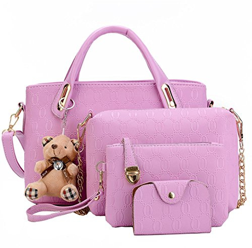 FiveloveTwo , Damen Henkeltasche Violett violett 5