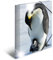 HERMA Elastic Folder Animals with Penguins Motif, A4, Glossy Plastic, with Inner Print, 1 Span Folder