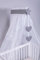 Amilian Baldachin für Babybett Chiffon Baldachin Kinderzimmer Himmel Betthimmel für Baby Zimmer Stubenwagen Babywiege Kinderbett Kinderzimmer Deko Bettvorhang - Chiffonhimmel