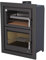 BRONPI Estufa de Leña con Horno Murano-E, Hierro Fundido y Acero, Negra, Madera, 14 kW, 80% de Eficiencia Energética, 388.01 lbs, 417x301x417 mm, Montaje Independiente, para Espacios hasta 1050 m2