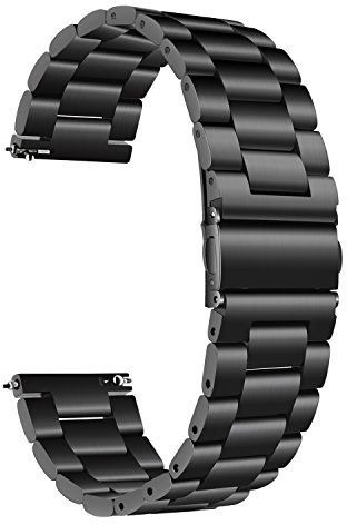 TRUMiRR per Samsung Galaxy Watch 42mm Cinturino, 20mm Cinturino in acciaio inossidabile solido cinturino cinturino da polso per Galaxy Watch 42mm R810 R815 / Gear Sport/Samsung Galaxy Watch3 41mm