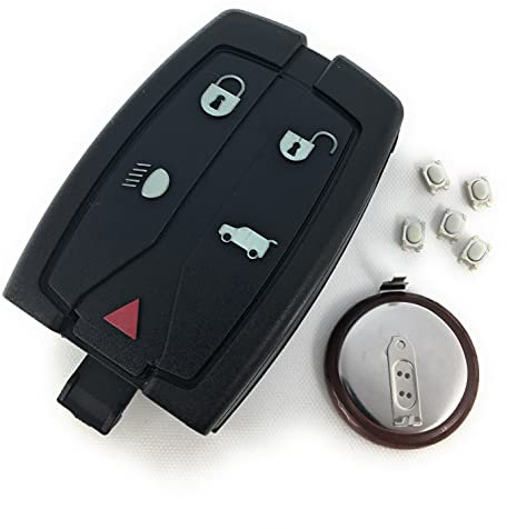 Automobile Locksmith Repair Kit for Land Rover Freelander 2 5 Button Smart Remote Key Fob Shell Case Switches VL2330 Battery