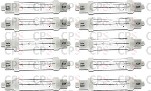 KCSL 10 Pack Heat Lamps 300w Gantry Food Safe Lamps by Key Catering Solutions Ltd Vat Registered