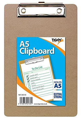 Stationery 302135 Lot de 12 porte-blocs en maçonnite Format A5