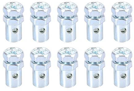 sourcing map Lot de 10 vis de fixation pour câble de frein pour moto