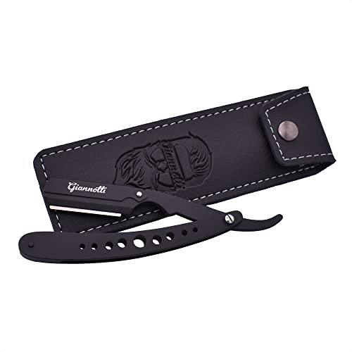 GIANNOTTI® Barbiermesser Set für Herren & Damen - hochwertiges Edelstahl Rasiermesser für eine traditionelle und gründliche Rasur I Nassrasierer I klappbar I kein Rasierhobel I nicht elektrisch