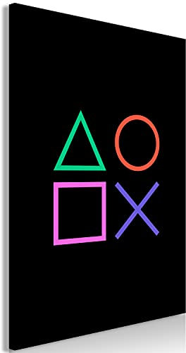 murando - Wandbilder für Gamers 60x90 cm 1 tlg - Wand Deko Vlies Leinwand Bilder Groß Wanddeko Wohnzimmer Schlafzimmer Kunstdrucke - Spielkonsole Game Gamer i-A-0186-b-a