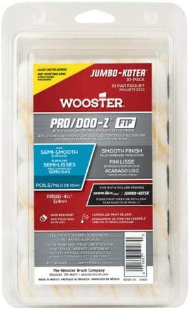 Wooster Brush RR582 11,4 cm Pro/Doo-Z FTP Jumbo-Koter Farbroller mit geschlossenem Ende, 10 Stück