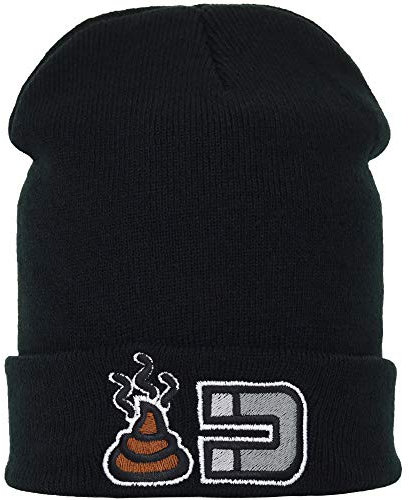 EXPRESS-STICKEREI Haube mit Spruch Scheisse Magnet - Strickmütze - Warme Wintermütze mit Spruch - Lustige Strickmütze - Beanie für Damen und Herren - Unisex Wollmütze Heavy Metal