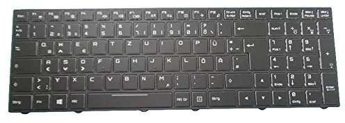 RTDPART Laptop-Tastatur mit Hintergrundbeleuchtung für Gigabyte Sabre 15 / Sabre 15-G 15-G8 15-K 15-K8 15-W 15-W8 Sabre 17 17-G 17-G8 17-K 17-K8 17-W 17-W8 Deutsch GR Schwarzer Rahmen Neu