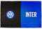 Bandiera Inter Modello 2021. Versione Doppio colore con Nuovo Logo F.C. Internazionale. Modello Grande. Dimensione 140x220. Colore Nero Azzurro. Prodotto su licenza ufficiale del club.