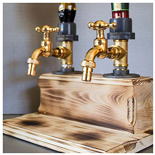 Flaschenständer für 1/2/3 Flaschen, Alkohol, Likörspender, Getränke, Weinregale, Alkohol, Whisky-Spender, Wasserhahn-Form für Partys, Abendessen, Bars und Getränkestationen