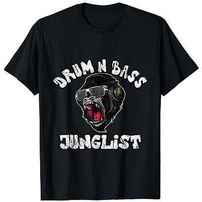 Drum N Bass Junglist DNB DJ Affe Drum and Bass T-Shirt