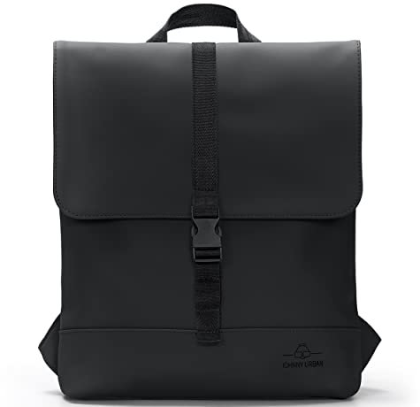 Johnny Urban Rucksack Damen Klein Schwarz - Ruby - Schlanker Tagesrucksack für City Uni Business - Kleiner Backpack Women mit Laptopfach - Wasserabweisend