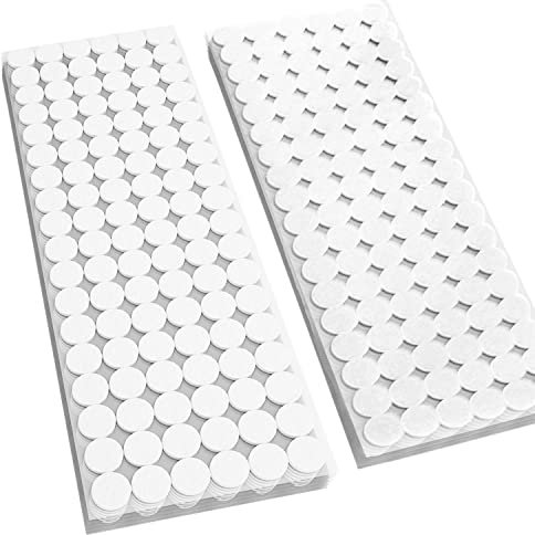 OurTop 540 Pares Adhesivo Redondo Monedas, Lunares Adhesivo Doble 15mm Puntos de Adhesiva Gancho y Bucle Puntos Autoadhesivo para Oficina Casa Escuela