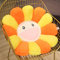 Zinsale Niedliches Blumen-Bodenkissen, Wurfkissen, Indie-Raumdekor, Kissen für Teenager, Tweens, Mädchen, Plüschtier für Kinder, zum Lesen, Ecken, Fernsehen, Schlafzimmer (Orange-Gelb, 60 cm)