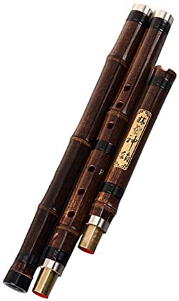 Bambusflöten Chinesische XIAO Natürliche Vertikale Bambusflöte Xiao Musikinstrument F/G Key Professionelle Binodale Flöte (Color : F Key)