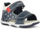 Geox B Sandal Tapuz Boy B, Bleu Marine/Rouge, 25 EU