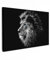 MuchoWow© Leinwandbild Groß 120x80 cm XXL Dekoration Wohnzimmer Bilder Aufhängen Wall Decoration Living Room Wohnungs Deko Moderne Schwarz und Weiß - Löwe - Kopf - Tiere