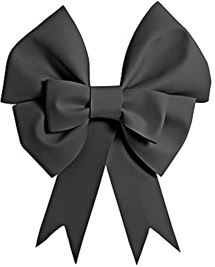 SMTCM Riesen Schleifen 50CM Big Bow Schwarz Eva Schwamm DIY Übergroße Schleife Deko Vorgefertigte Hängende Riesenbögen Weihnachtsschleifen Autoschleifen Zierschleifen für Hochzeit Party Geschenke