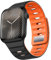 Suitisbest Magnetisches Armband Kompatibel mit Apple Watch 49mm 46mm 45mm 44mm 42mm, Silikon Solo Loop Band für iWatch Ultra 2 Ultra SE Series 10 9 8 7 6 5 4 3, Schwarz Orange