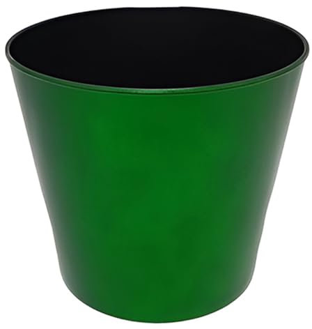 COSE DA CASA Vaso Porta Piante Natalizio Verde Lucido Glitterato portabottiglie con Ghiaccio Base Copri Piede per Albero di Natale