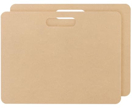 PATIKIL 12 x 16 Wedging Board for Pottery with Built-in Handle, 2 Pcs 12mm Thickness Clay Board Portable Plaster Modeling Board for Pottery Clay Ceramics