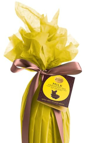Harris & James Milk Chocolate Easter Egg With 12 Cheeky Chocolate Bunnies. Handcrafted Chocolate Egg Made From Smooth, Velvety 40% Milk Chocolate (140g)