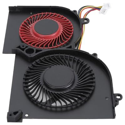 Juroupi Laptop Cooling Fan for MSI Replacement Low Noise Efficient Cooling 4 Pin Cooling Fan for MSI GS65 GS65VR P65 MS 16Q4 MS 16Q5 CPU and GPU (GPU)
