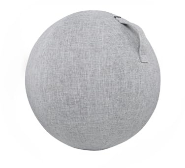 Ufeiwan Gymnastikball-Abdeckung mit Reißverschluss, Yoga-Ball-Schutzhülle, abnehmbarer Stoffbezug, Gymnastikball, 65 cm