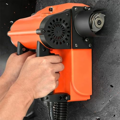 Electric Wall Scraper, 1680W Concrete Shovel Machine Wall Scraper Planning Machine, Adjustable Depth 0-4mm, 1000-4000r/min, for Wall Renovation,Paint Scraper Putty Cement Stripping Tools,N