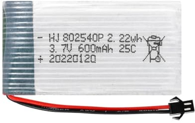 Batterie Lipo rechargeable 3,7 V 600 mAh pour voiture télécommandée 802540P