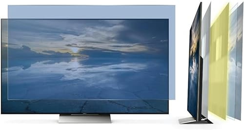 asdchZen Anti Blue Light/Anti-Uv/Ultra-Clear Tv Screen Protector Filter, Indoor & Outdoor Anti-Glare Tv Protector Film, For Lcd/Led/Oled & Qled 4K Hdtv,70 Inches,58 Inches(1269x721mm)