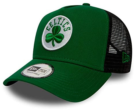 New Era Team Esnl Trucker Adjustable Cap Boston Celtics Schwarz Grün, Size:ONE Size