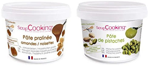 ScrapCooking Pasta di Pistacchio 200 g + Nocciola e Mandorla 200 g